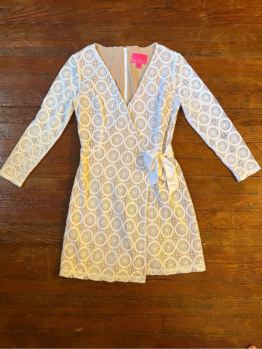Lilly Pulitzer White Lace Wrap Dress